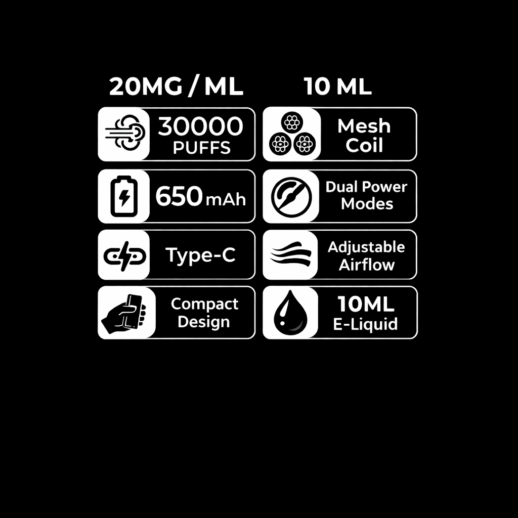 KIEF K30 30000 Puffs – منغا - الصورة 2