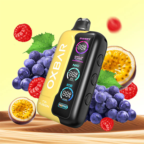 OXBAR TRI FUSION 45000 Puffs - ماراكويا و عنب و توت العليق
